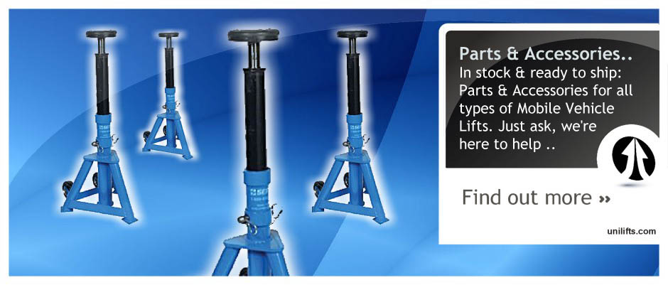 Vehicle Lift Parts and Accessories .. In stock and ready to ship: Parts and Accessories for all types of mobile vehicle lift. Just ask, we're here to help ...